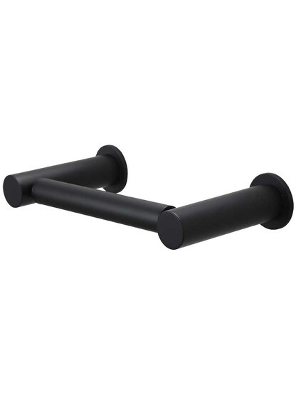 Hopewell Toilet Paper Holder in Matte Black.
